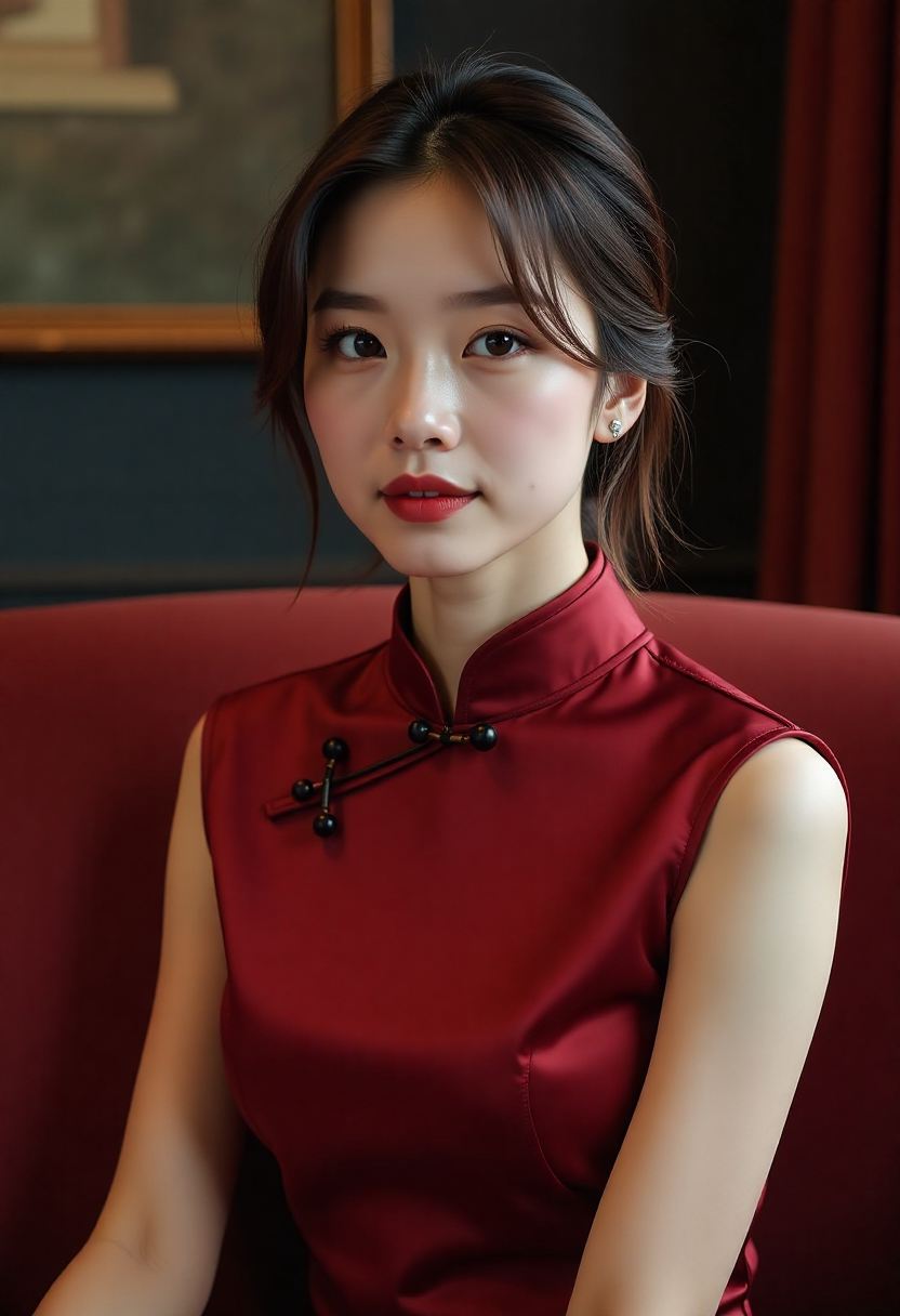 公路尽头的汽车与远方天光